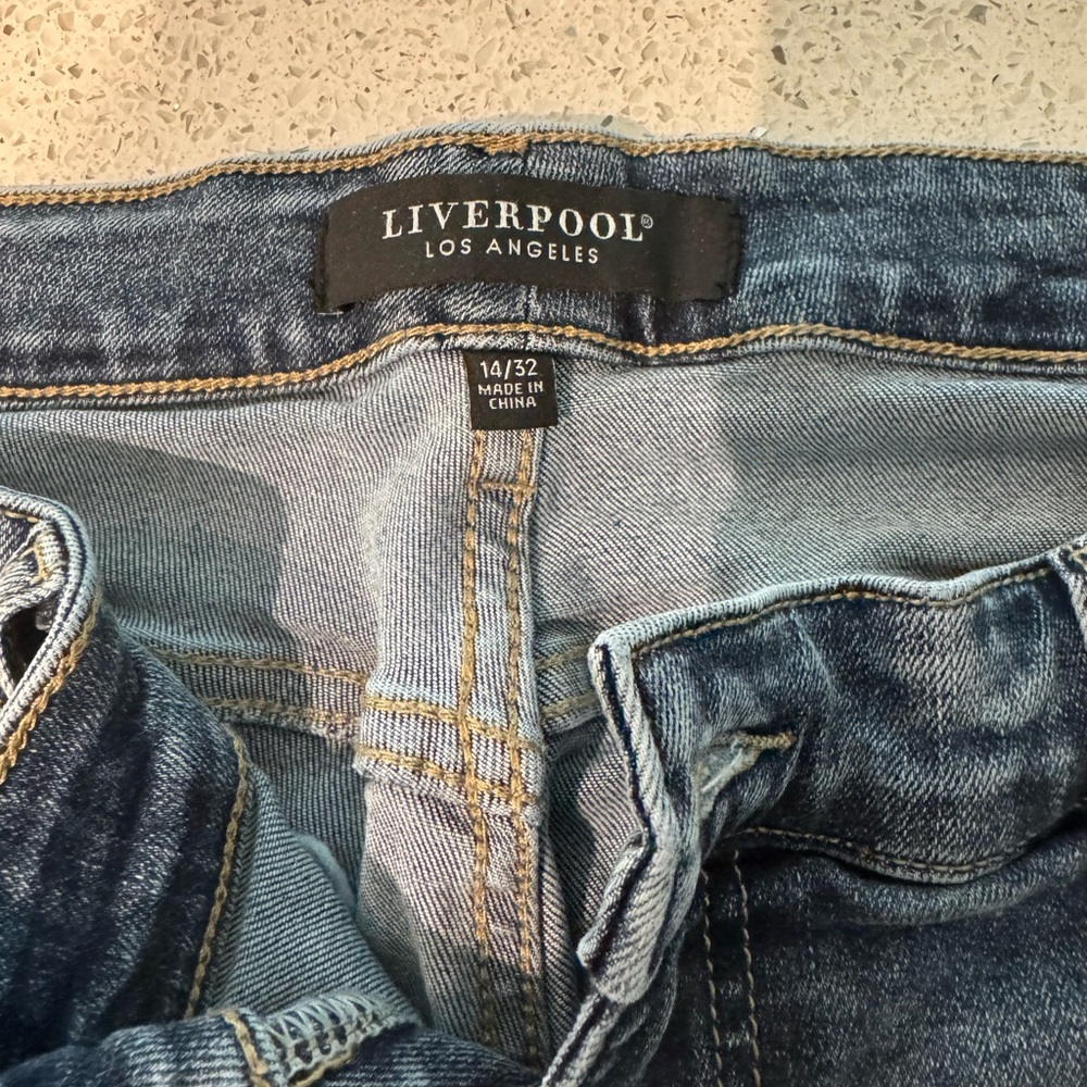 Liverpool Blue Flare & Wide Leg Jeans